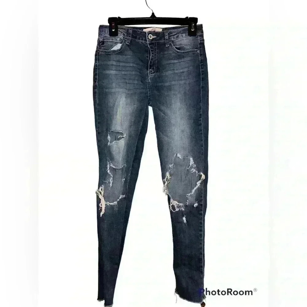 KanCan Women’s Distressed Skinny Denim Jeans Size 27